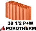 Porotherm 38 PW 1/2 pustak połówkowy
